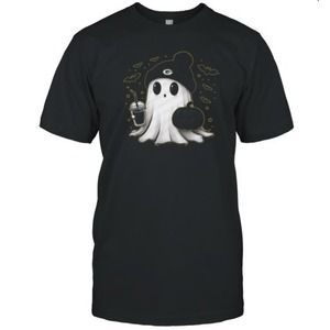 Halloween Green Bay Packers NFL Football Fan Ghost T-Shirt
